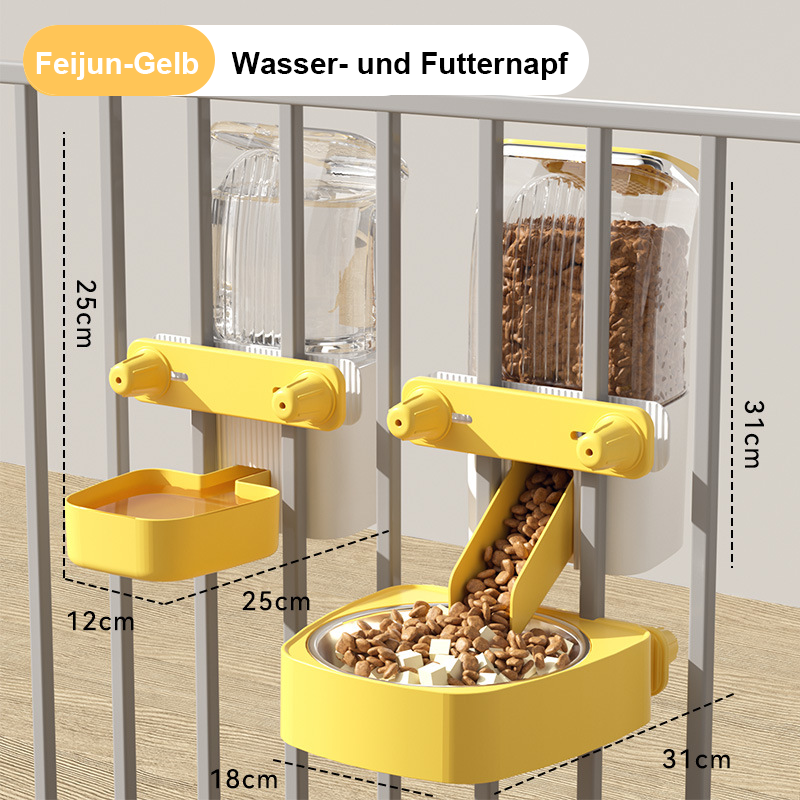 Hängender Futter- & Wasserspender für Hunde | Trocken & sauber – Yemushop