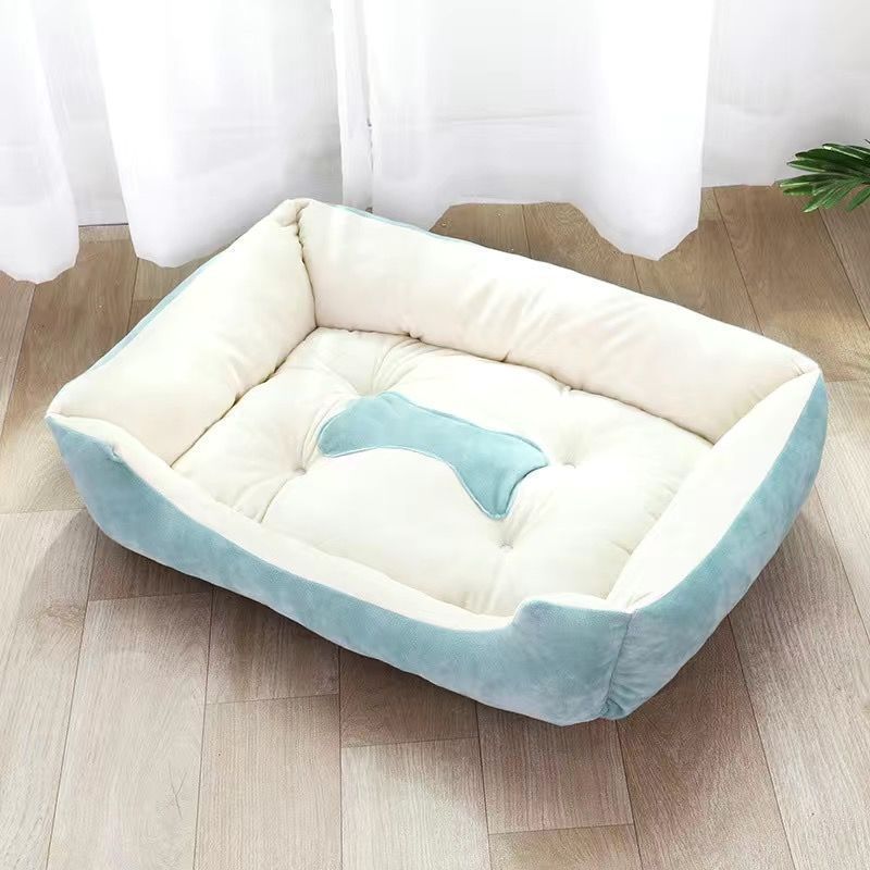 Hundebett für den Innenbereich mit Knochenmotiv – Bequem und Kuschelig für Ihr Haustier