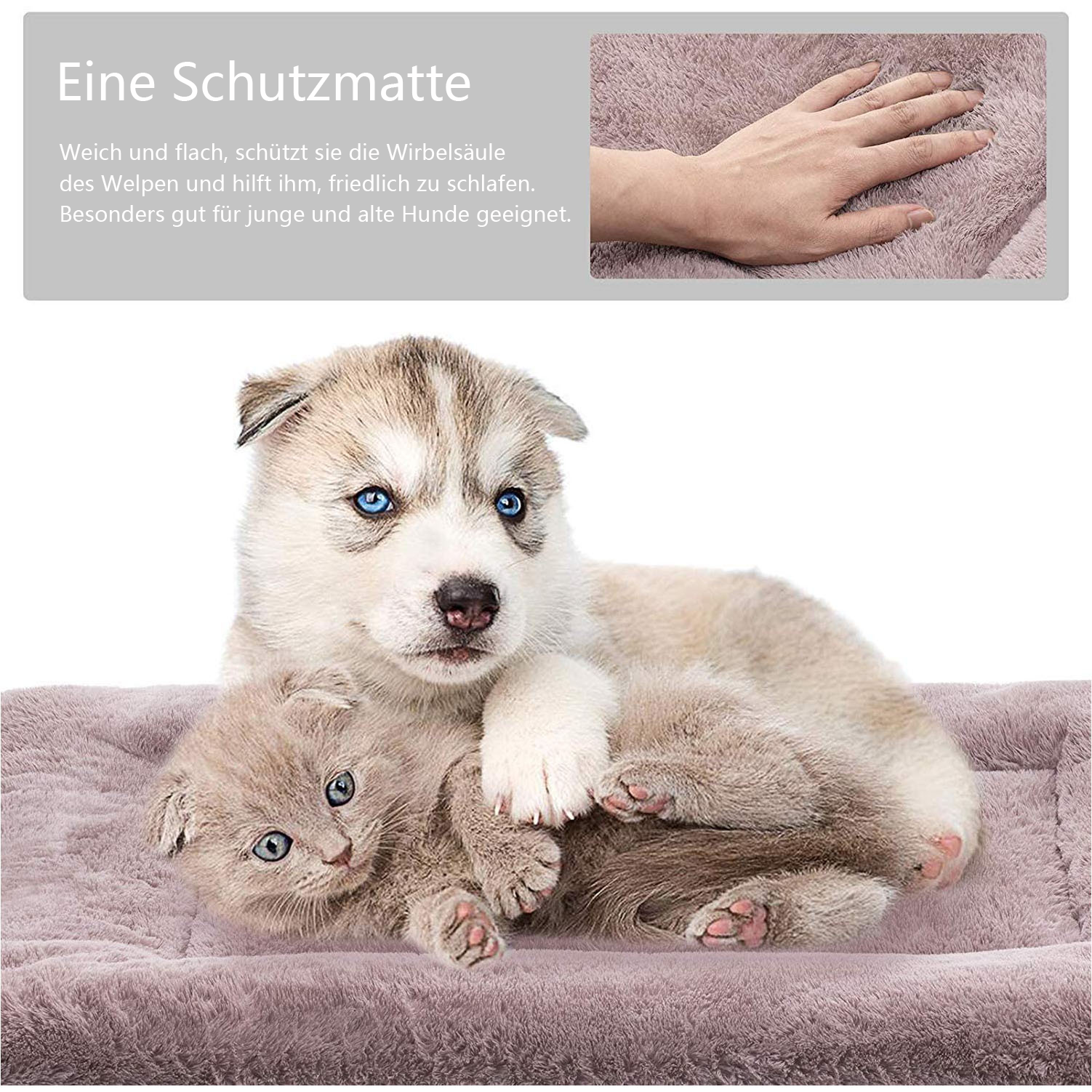 Hundematte für Komfort und Schutz – Weiche und bequeme Hundematte für Hunde und Welpen