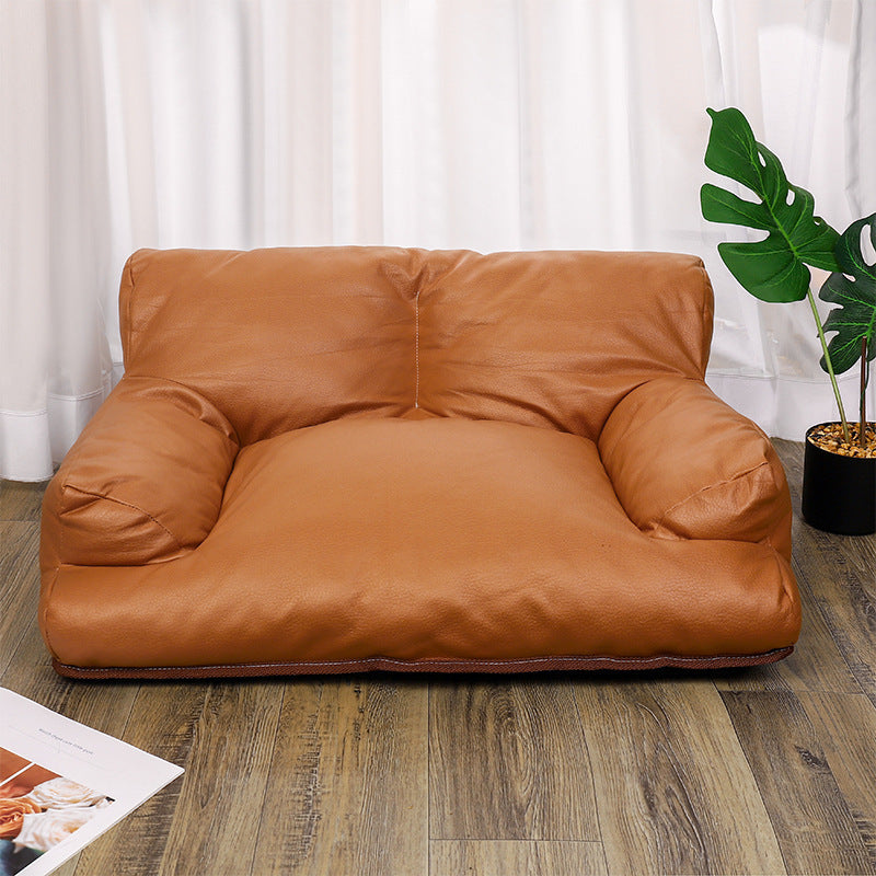 Hochwertiges Hundebett aus Echtleder – Luxus & Komfort von MiluPet