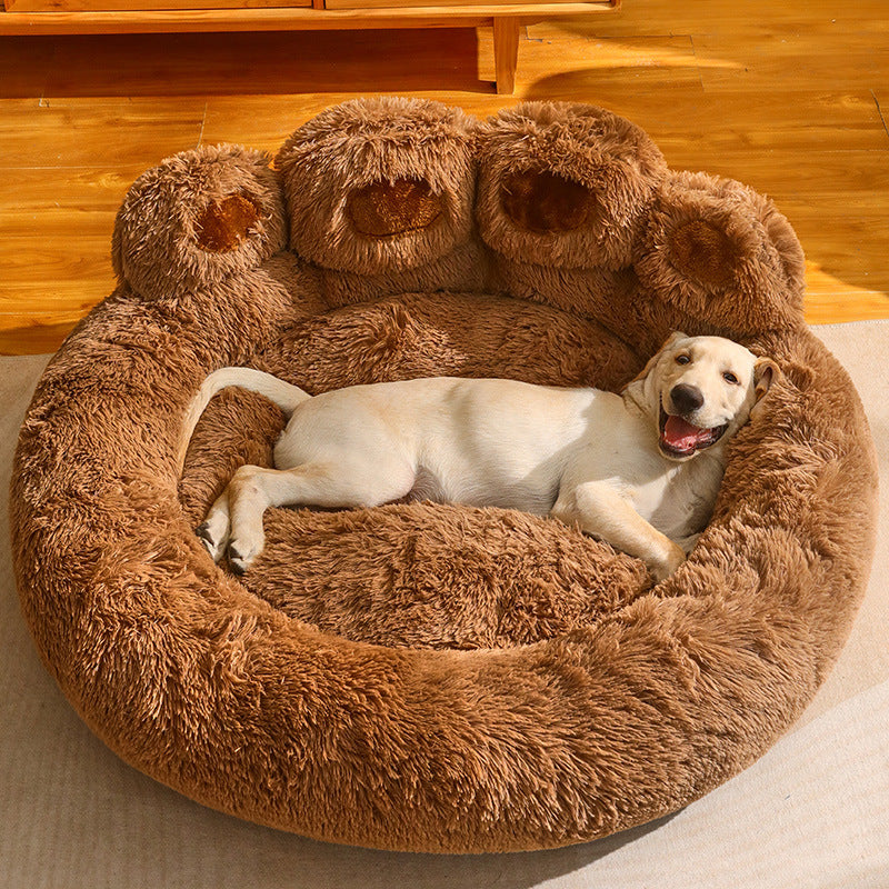 Hundebett im Pfotendesign – Kuscheliges Hundekissen mit Pfotenform