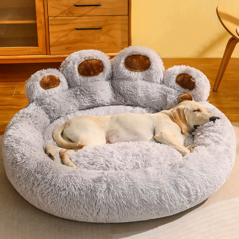 Hundebett im Pfotendesign – Kuscheliges Hundekissen mit Pfotenform