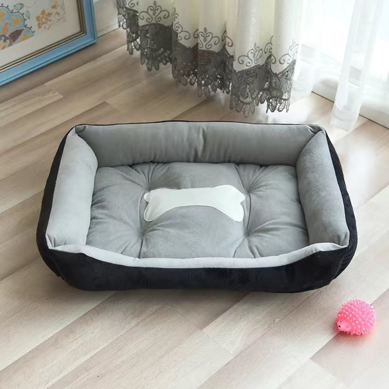 Hundebett für den Innenbereich mit Knochenmotiv – Bequem und Kuschelig für Ihr Haustier